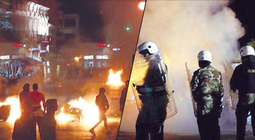 Riots between migrants and the far-right groups in Greece