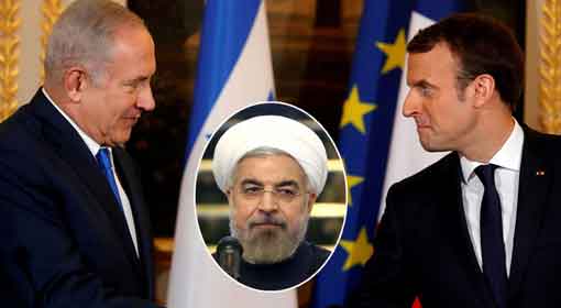 france, macron, iran, khamenei, benjamin netanyahu