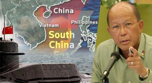 The Philippines will object to the Chinese nuclear deployment in the South China Sea;  Philippines Defence Minister