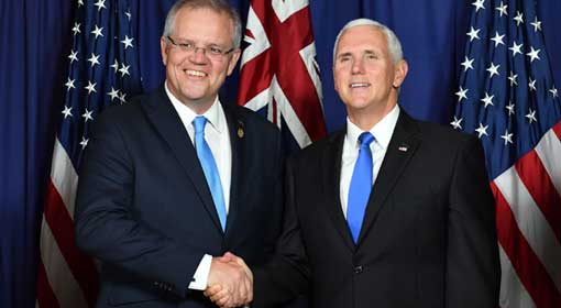 The US announces assistance to Australia to establish naval bases in the Pacific