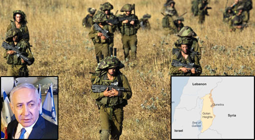 Israel increases military deployment at Golan, following threats from Iran, Turkey and Syria