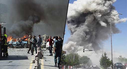 10 killed in terrorist car bomb blast, in front of the US and UK embassies in Afghanistan